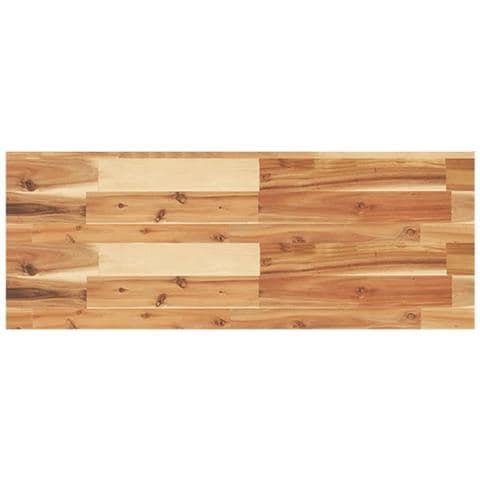 Piano Per Tavolo 100x30x4 Cm Rettangolare Legno Massello Acacia - Foto 2