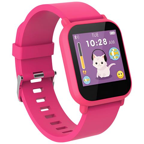 Smartwatch E Bambini Monitoraggio Salute E Controllo Musica Bluetooth, Fucsia - Foto 1