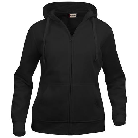 Basic Hoody Full Zip Lady Nero Xxl - Foto 1