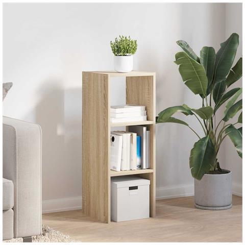 Libreria Impilabili Rovere Sonoma 30x30x80 Cm Legno Multistrato - Foto 3