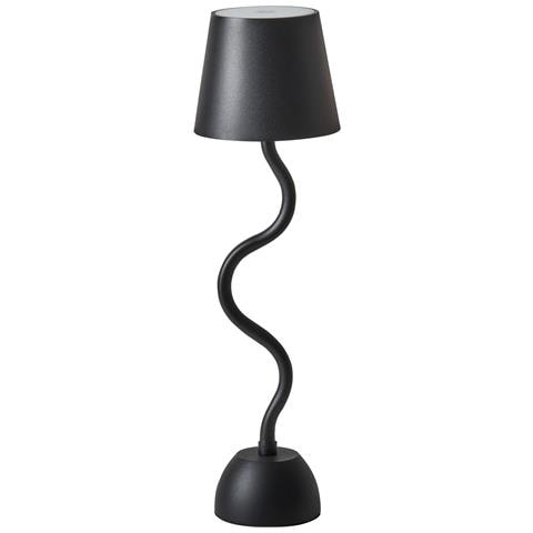 Lampada Da Tavolo Senza Fili A Led Vouga Con Dimmer Metallo Nero - Foto 1