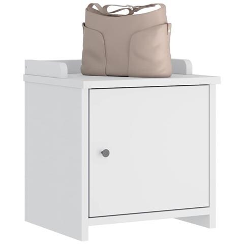 Panca Da Corridoio Sandnes Bianca 45x40x50 Cm In Legno Di Pino - Foto 1