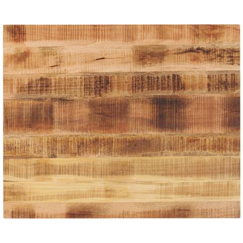 Piano Per Tavolo 90x80x3,8 Cm Rettangolare Legno Mango Grezzo - Foto 1