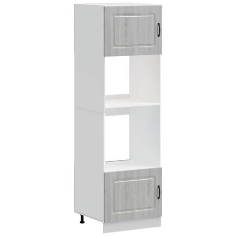 Armadi Forno 2 Pz Lucca Grigio Sonoma In Legno Multistrato - Foto 2