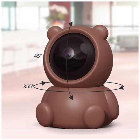 Telecamera Ip Wifi Di Sorveglianza Con Movimento Orizzontale E Verticale. Visione Notturna. Comunicazione Bidirezionale. - Foto 2