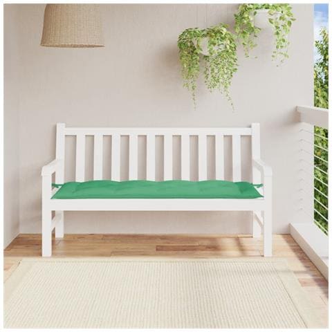 Cuscino Per Panca Verde 150x50x7 Cm In Tessuto Oxford - Foto 1