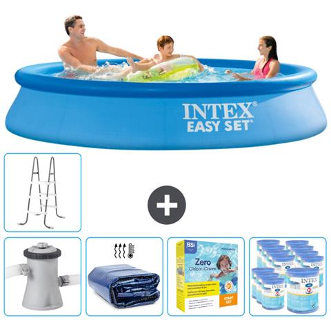 Piscina Fuori Terra - In Giro - 305x305x61 Cm - Blu - Include Accessori Coordinati Cb27 - Foto 1