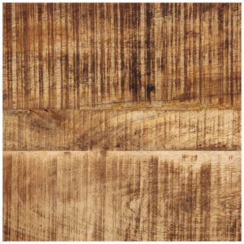 Tavolo Consolle 100x35x70 Cm In Legno Massello Di Mango Grezzo - Foto 8