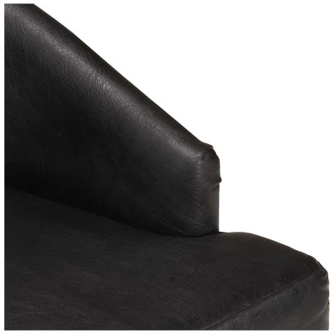 Lusso Casadino -  Sedie Da Pranzo 6 Pz Nere In Vera Pelle Di Capra - Foto 7