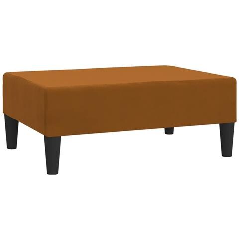 Lusso Casadino -  Poggiapiedi Marrone 78x56x32 Cm In Velluto - Foto 1