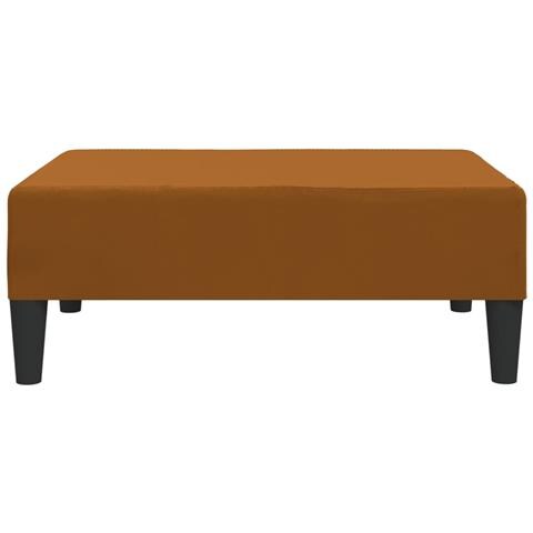 Lusso Casadino -  Poggiapiedi Marrone 78x56x32 Cm In Velluto - Foto 2