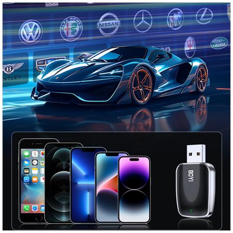 Adattatore Carplay Wireless Per Auto Con Carplay Cablato - Foto 7