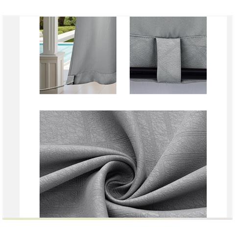 Tenda Da Esterno Impermeabile Goffrata Lightgrey S - Foto 4