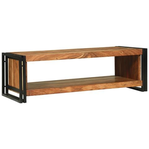 Tavolino da caffè 120x50x38 cm Legno massello di acacia - Foto 1