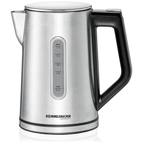 Wasserkocher WK 3000 bollitore elettrico 1,7 L 3000 W Nero, Acciaio inox - Foto 1