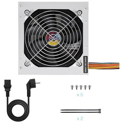 TQAPOLO-550SP alimentatore per computer 550 W 20+4 pin ATX ATX Argento - Foto 7