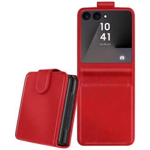 Custodia Chesterfield Porta Carte Per Samsung Z Flip 7 Con Patta Magnetica - Foto 1