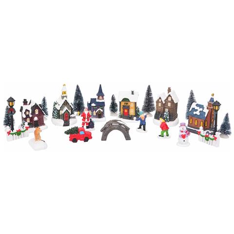 Decorazione Natalizia da Tavolo Multicolore 6.5 x 9.1 cm Resina - Foto 1