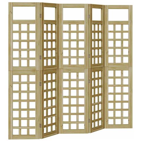 Schermo di Privacy da Esterno 5 pcs Marrone 200 x 180 cm - Foto 1