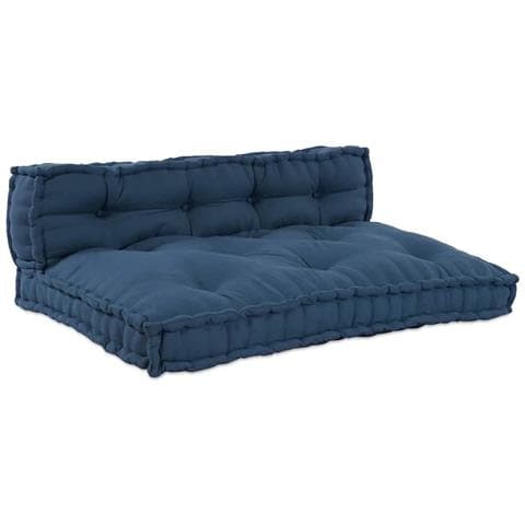 Cuscino per Divano Pallet 2 pcs Indaco Tessuto - Foto 1
