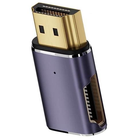 Adattatore Hdtv Maschio-femmina Ad Angolo Retto - 8k 60hz, 4k 120hz - Confezione Da 2 - Foto 2