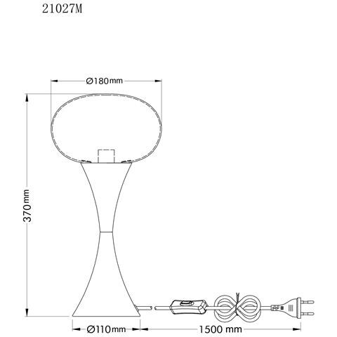 21027M lampada da tavolo E14 25 W - Foto 2