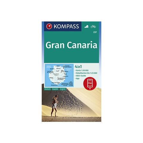 Carta escursionistica n. 237. Gran Canaria 1:50.000. Ediz. italiana, tedesca e inglese - Foto 1