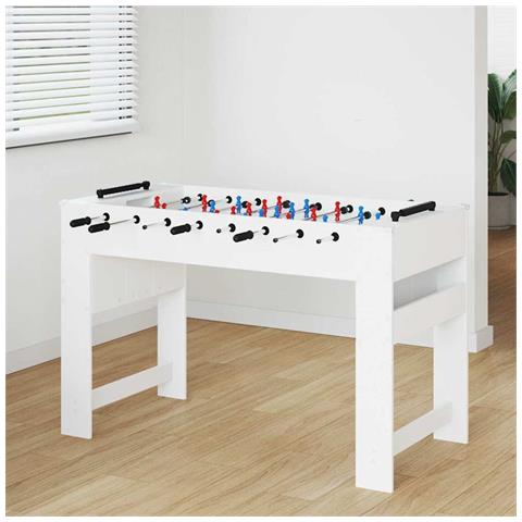 Tavolo da Foosball Bianco 125 x 60,5 x 80 cm Legno multistrato - Foto 2