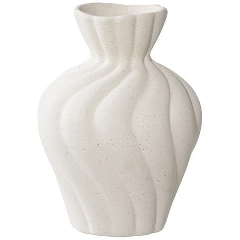 Set 2 Vasi In Ceramica Bianca Con Superficie A Spirale (misure S /l) - Foto 2