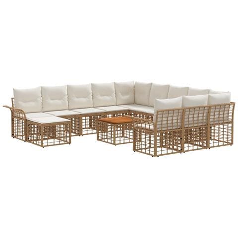 Set Divano da Giardino 6 pcs polyrattan - Foto 1