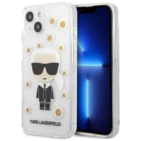 Karl Lagerfeld Klhcp13shflt Iphone 13 Mini 5.4 Trasparente /traslucida Fiore Ikonik Karl - Foto 2