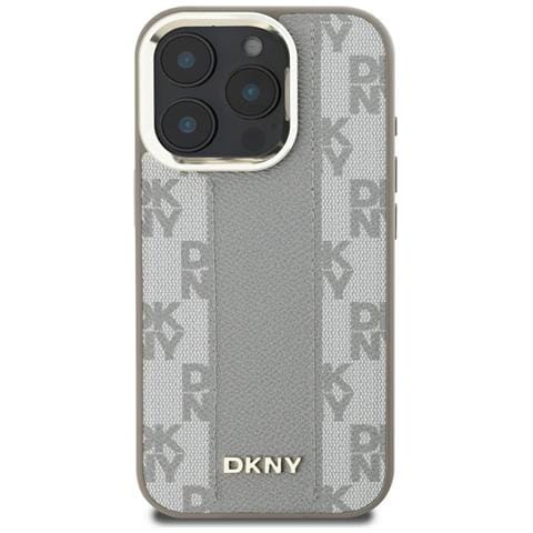 Custodia Iphone 16 Pro Dkny A Quadri Color Sabbia - Foto 1