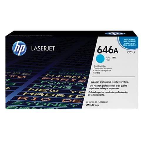 CF031A Toner Originale Ciano per Color LaserJet CM4540 MFP Capacità 12500 Pagine (006R03005) - Foto 1