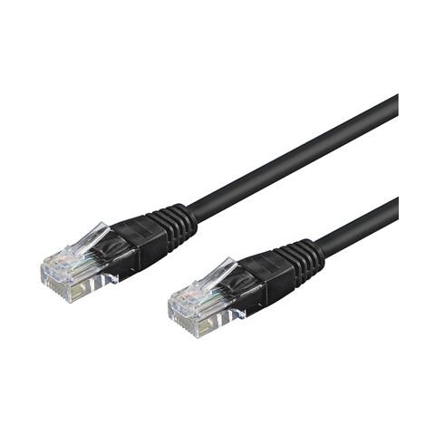 ICOC CCA5U-300-BK - Cavo di rete Patch CCA Cat. 5e Nero UTP 30 mt - Foto 1