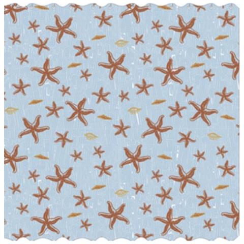 Tenda doccia tessuto poliestere anelli inclusi Design Stelle H 120x200 cm - Foto 2