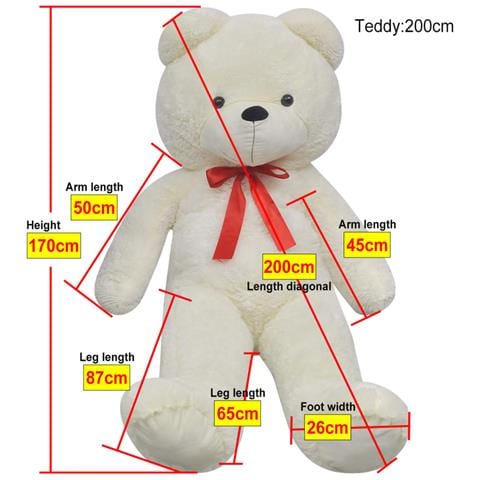 Orsacchiotto di Peluche Bianco 170 cm - Foto 2