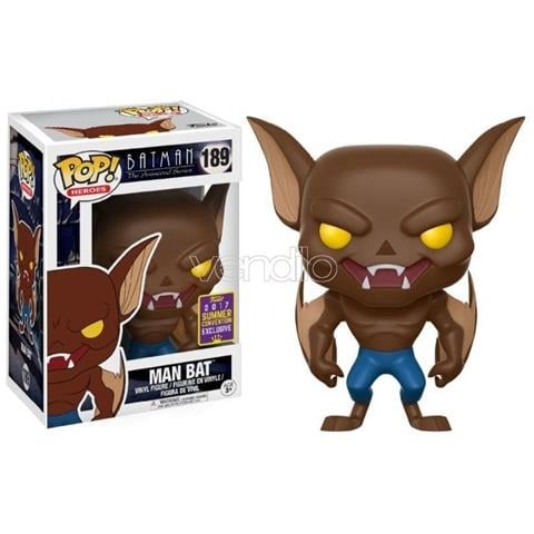 Batman La Serie Animata Pop Heroes Vinile Figura Man Bat 9 Cm - Foto 1