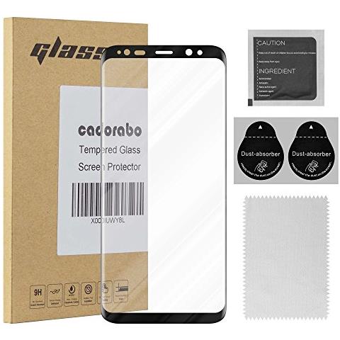 Cadorabo Pellicola Armatura A Schermo Intero Compatibile Con Samsung Galaxy S8 Plus In Trasparente Con Nero - Vetro Temperato (tempered) Di Protezione Del Display In Durezza 9h Con 3d Touch - Foto 1