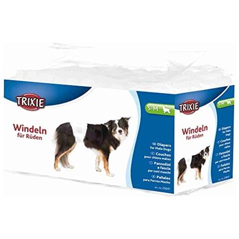 Pannolini A Fascia Per Cani Maschi Confezione | 12 Pezzi | Taglia S-m | 30-46 Cm - Foto 2