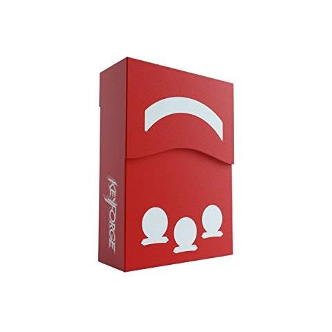 Aries Red Deck Box Gli Accessori Per Ufficiali Keyforge, Colore Rosso, 6053 - Foto 1