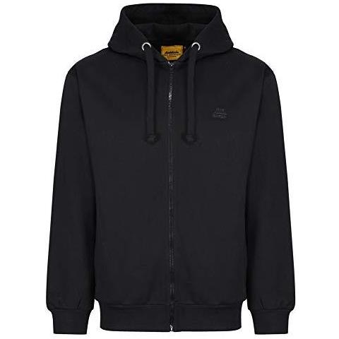 Mens Workwear Riciclata Yarn Eco Friendly Anti Pil Flessibile Molle Comodo Pile Con Cappuccio Con Zip Top Felpa Nero Xx-large - Foto 1