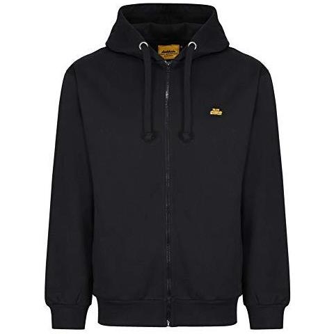 Mens Workwear Riciclata Yarn Eco Friendly Anti Pil Flessibile Molle Comodo Pile Con Cappuccio Con Zip Top Felpa Nero Xx-large - Foto 2