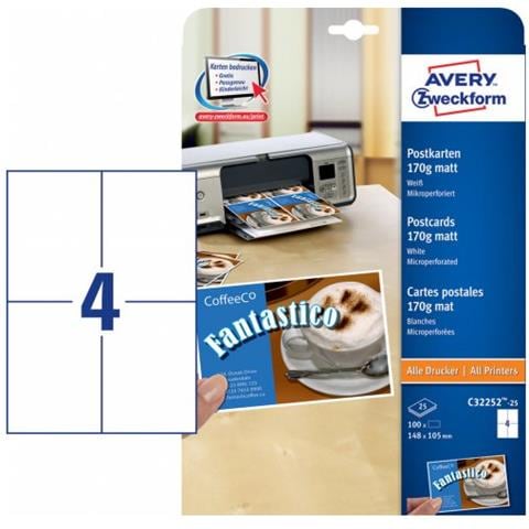 AVERY - 6126 Etichetta Autoadesiva Rettangolo Permanente Bianco 400 Pz - Foto 9