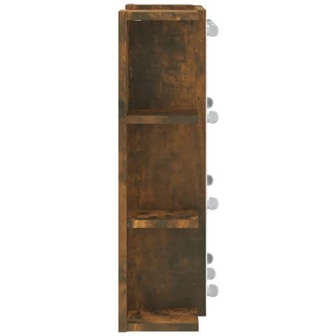 Mobile A Specchio Con Led Rovere Fumo 70x16,5x60 Cm - Foto 2