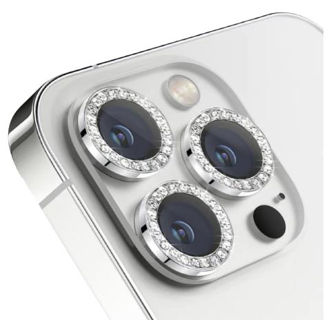 Protezione Fotocamera Con Strass Confezione Da 2 Silver - Foto 1