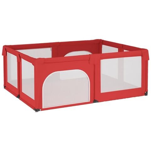 Box Per Bambini Con 2 Porte Rosso In Tessuto Oxford - Foto 2