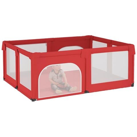 Box Per Bambini Con 2 Porte Rosso In Tessuto Oxford - Foto 3