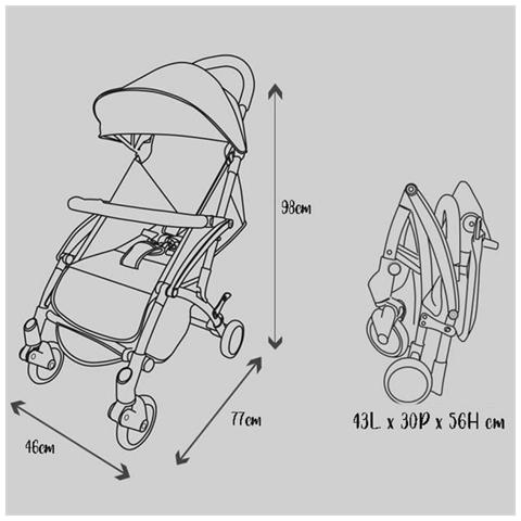 Passeggino Per Bambini Nania Lili Grigio - Foto 2