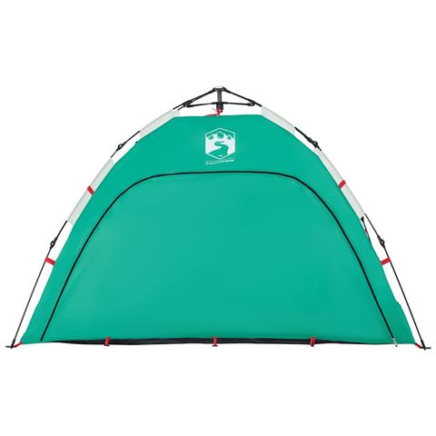 Tenda da Spiaggia 2 Persone Verde Rilascio Rapido Impermeabile - Foto 2