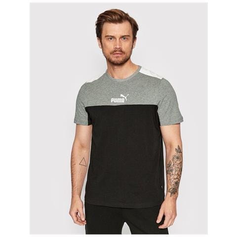 T-Shirt Block Tee Pumablack 847426-01 Uomo Taglia M Colore Nero - Foto 1
